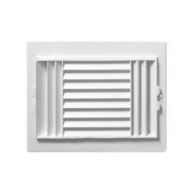 Deflect-O Jordan 10 in. H X 8 in. W 3-Way White Plastic Ceiling Register