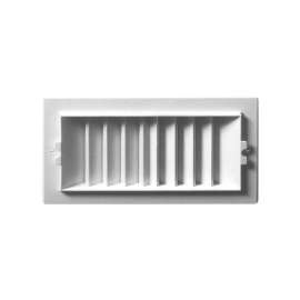 Deflect-O Jordan 8 in. H X 4 in. W 2-Way White Plastic Register Cover
