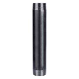 STZ Industries 4 in. MIP each X 4 in. D Black Steel 12 in. L Nipple
