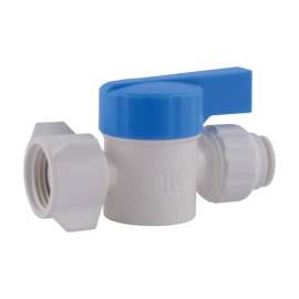 SharkBite Quick Connect 1/2 in. FPT X 3/8 in. Push Plastic Straight Stop Valve