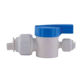 SharkBite Quick Connect 1/2 in. Push X 1/4 in. Push Plastic Straight Stop Valve