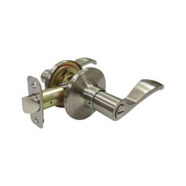 Faultless Naples Lever Satin Nickel Privacy Lever Right Handed