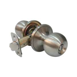 Faultless Ball Satin Privacy Knob Right Handed