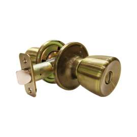 Faultless Tulip Antique Brass Privacy Knob Right Handed