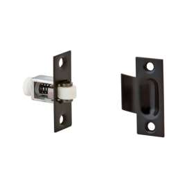 Ives 0.9 in. H X 1.8 in. W X 2.2 in. D Oil Rubbed Bronze Brass Roller Catch