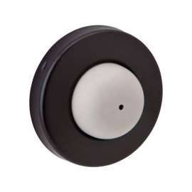 Ives 1 in. W X 3/8 in. L Brass Oil Rubbed Bronze Wall Door Stop Mounts to wall