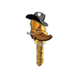 Lucky Line Key Shapes Cowboy House Key Blank Double For Schlage SC1