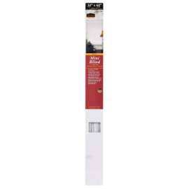 Living Accents Vinyl Interior Mini-Blinds 34 in. W White