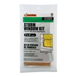 Frost King Clear Outdoor Storm Window Kit 36 in. W X 72 in. L