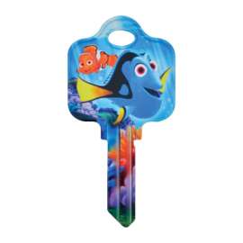 Hillman Disney Dory House/Padlock Universal Key Blank Double
