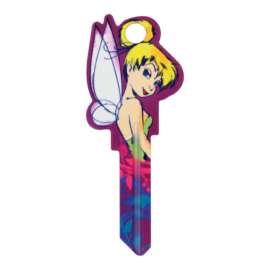 Hillman Disney Tinker Bell House/Padlock Universal Key Blank Double