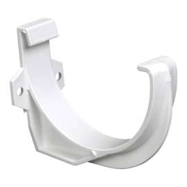 Plastmo 4 in. W White Vinyl Half Round Gutter Bracket