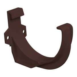 Plastmo 4 in. W Brown Vinyl Half Round Gutter Bracket