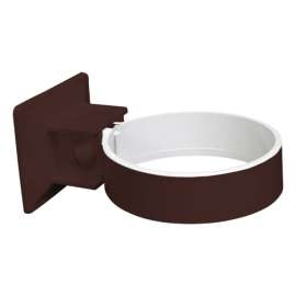 Plastmo 2.5 in. W Brown Vinyl Round Downspout Bracket