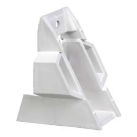 Plastmo 4.5 in. W White Vinyl Half Round Gutter Wedge