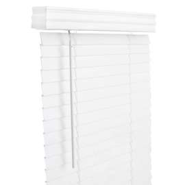 Living Accents Faux Wood 2 in. Blinds 39 in. W X 60 in. H White Cordless