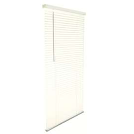 Living Accents Vinyl 1 in. Blinds 55 in. W X 64 in. H Alabaster Cordless