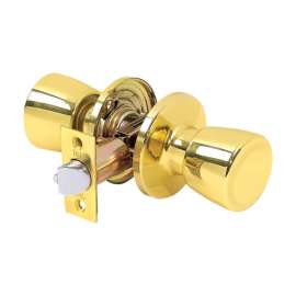 Tell Alton Bright Brass Passage Door Knob Right or Left Handed