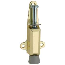 National Hardware Steel Brass Door Stop Mounts to door