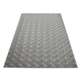 M-D 0.073 in. X 12 in. W X 24 in. L Bright Aluminum Diamond Tread Plate