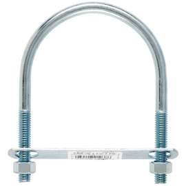 Hampton 3/8 in. X 3-1/2 in. W X 4-5/8 in. L Coarse Zinc-Plated Steel U-Bolt