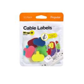 Wrap-It Storage 1.2 in. L Assorted Nylon Cable Labels