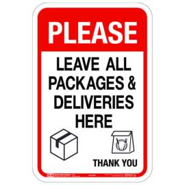 Hy-Ko English White Social Distancing Sign 18 in. H X 12 in. W