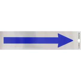 Hillman English Silver Arrow Decal 2 in. H X 8 in. W