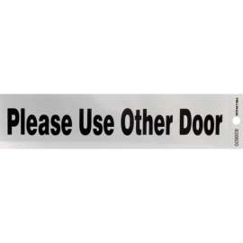 Hillman English Silver Do Not Enter Decal 2 in. H X 8 in. W