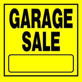 Hillman English Yellow Sign 11 in. H X 11 in. W