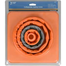 Hillman English Orange Caution Safety Cone 16 in. H X 8 in. W