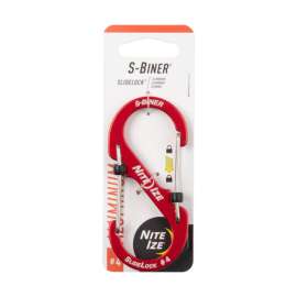Nite Ize SlideLock Aluminum Red #4 S-Biner