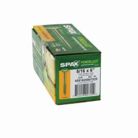 Spax Powerlags 5/16 in. in. X 6 in. L T-40 Washer Head Construction Screws 50 pk