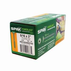 Spax Powerlags 5/16 in. in. X 3 in. L T-40 Washer Head Construction Screws 50 pk