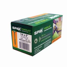 Spax Powerlags 1/4 in. in. X 5 in. L T-30 Washer Head Construction Screws 50 pk