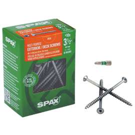 Spax No. 10 Label X 3-1/2 in. L T-20+ Flat Head Multi-Purpose Screws 1 lb 59 pk