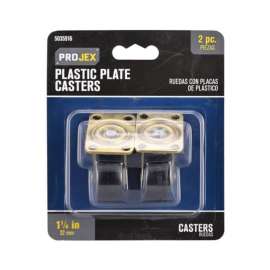 Projex 1-1/4 in. D Swivel Plastic Caster 40 lb 2 pk