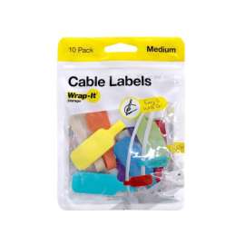 Wrap-It Storage 2.25 in. L Assorted Polypropylene Cable Labels