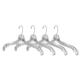 Whitmor 8.80 in. H X 16.8 in. W X 1.8 in. L Plastic Clear Hanger 4 pk