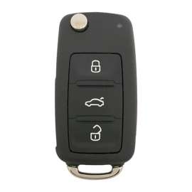 KeyStart Flip Key Automotive FOB Key Blank VW046 Double For VW