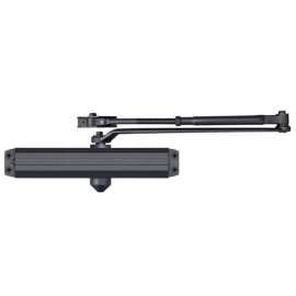 Tell Manufacturing 600 Series Matte Aluminum Hydraulic Adjustable Door Closer Grade 1