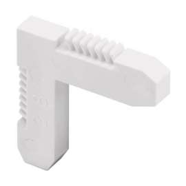 Prime-Line White Plastic 1-1/2 in. W X 1/4 in. L Screen Frame Corner 20 pk