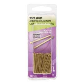 Hillman 16 Ga. X 1-1/4 in. L Brass Brad Nails 1 pk 2 oz