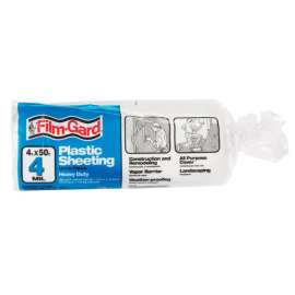 Film-Gard Plastic Sheeting 4 mil X 4 ft. W X 50 ft. L Polyethylene Clear