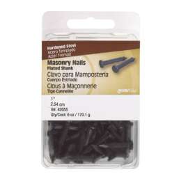 Hillman 1 in. Masonry Steel Nail Flat Head