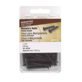 Hillman 1-1/2 in. Masonry Steel Nail Flat Head