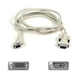 Belkin Pro Series VGA Monitor Extension Cable, HD-15 Male, HD-15 Female Monitor, 25ft