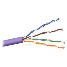 Belkin Cat5e Bulk Cable, 1000ft, Purple