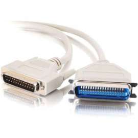 C2G 6ft DB25 Male to Centronics 36 Male Parallel Printer Cable - DB-25 Male - Centronics Male - 6ft - Beige