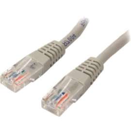 StarTech.com 3FT GREY CAT5E ETHERNET CABLE RJ45 PATCH CABLE GIGABIT LAN CORD